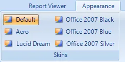 Theme selector showing the first available theme